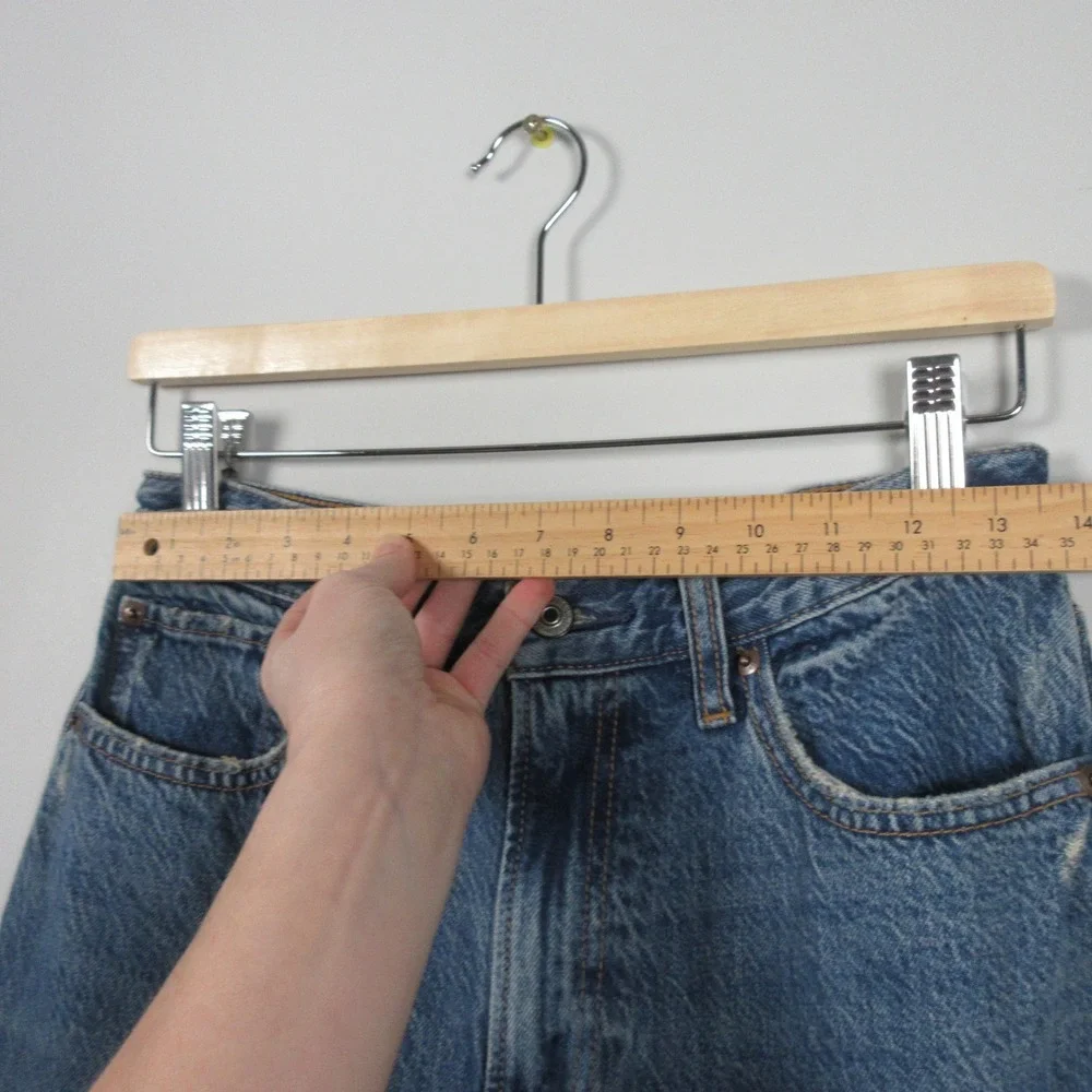 Abercrombie & Fitch The Loose High Rise Women's Blue Denim Jeans Size 26 2 - Picture 9 of 11